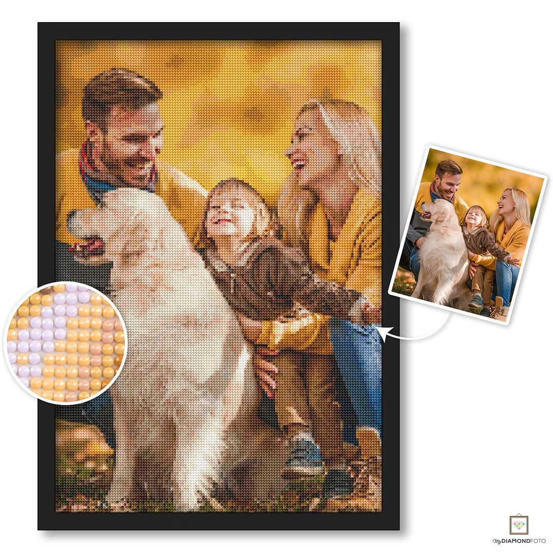 Personalisiertes DIY 3D Diamond Painting | Eigenes Foto